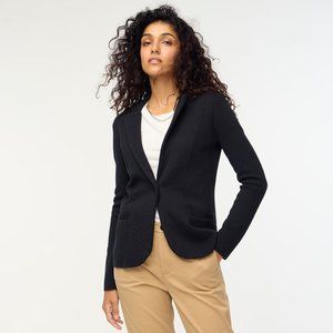 J.Crew Petite Schoolboy sweater blazer Black Size PXS